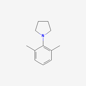 molecular formula C12H17N B1615780 N-(2,6-Dimethylphenyl)pyrrolidine CAS No. 64175-53-7