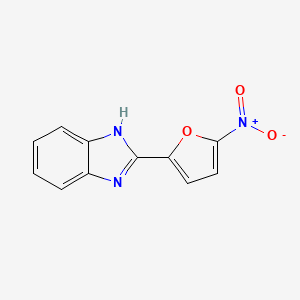 molecular formula C11H7N3O3 B1615781 1H-Benzimidazole, 2-(5-nitro-2-furanyl)- CAS No. 3945-78-6