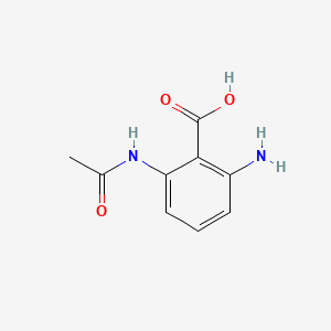 molecular formula C9H10N2O3 B1615782 2-Acetylamino-6-aminobenzoic acid CAS No. 5623-11-0