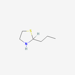molecular formula C6H13NS B1615783 2-Propylthiazolidine CAS No. 24050-10-0