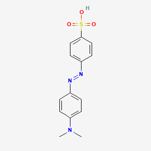 molecular formula C14H15N3O3S B1615797 Benzenesulfonic acid, 4-[[4-(dimethylamino)phenyl]azo]- CAS No. 502-02-3