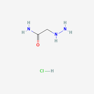 molecular formula C2H8ClN3O B1615811 2-Hydrazinylacetamide hydrochloride CAS No. 4666-66-4