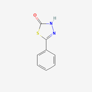 molecular formula C8H6N2OS B1615822 1,3,4-Thiadiazol-2-ol, 5-phenyl- CAS No. 24028-40-8