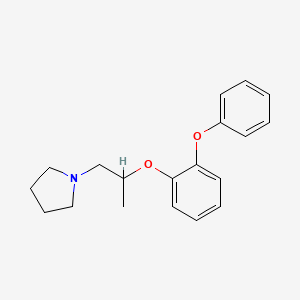 molecular formula C19H23NO2 B1615823 1-[2-(2-Phenoxyphenoxy)propyl]pyrrolidine CAS No. 24588-91-8