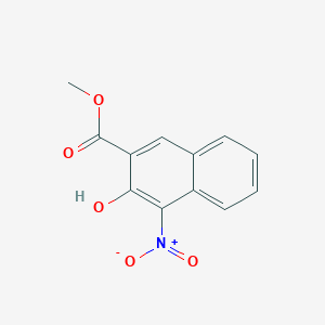 molecular formula C12H9NO5 B1615828 Methyl 3-hydroxy-4-nitronaphthalene-2-carboxylate CAS No. 5394-81-0
