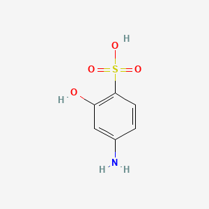 molecular formula C6H7NO4S B1615830 4-Amino-2-hydroxybenzenesulfonic acid CAS No. 5336-26-5