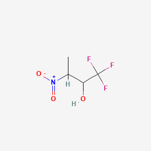 molecular formula C4H6F3NO3 B1615831 1,1,1-Trifluoro-3-nitrobutan-2-ol CAS No. 434-39-9