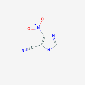 molecular formula C5H4N4O2 B1615836 1-methyl-4-nitro-1H-imidazole-5-carbonitrile CAS No. 40648-96-2