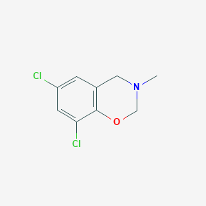 molecular formula C9H9Cl2NO B1615840 6,8-Dichloro-3-methyl-3,4-dihydro-2h-1,3-benzoxazine CAS No. 6333-57-9