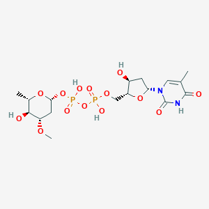 molecular formula C17H28N2O14P2 B161585 dTDP-L-夹竹桃糖 CAS No. 130832-66-5