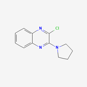 molecular formula C12H12ClN3 B1615851 2-Chloro-3-(pyrrolidin-1-yl)quinoxaline CAS No. 57049-94-2