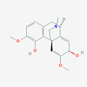 molecular formula C19H23NO4 B1615856 (1S,9S,12S)-4,13-Dimethoxy-17-methyl-17-azatetracyclo[7.5.3.01,10.02,7]heptadeca-2(7),3,5,10,13-pentaene-3,12-diol CAS No. 3271-79-2
