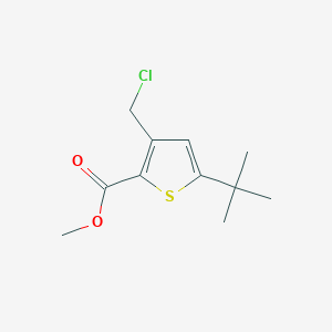 molecular formula C11H15ClO2S B1615864 Methyl 5-tert-butyl-3-(chloromethyl)thiophene-2-carboxylate CAS No. 252914-61-7