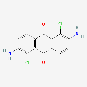 molecular formula C14H8Cl2N2O2 B1615897 2,6-Diamino-1,5-dichloroanthracene-9,10-dione CAS No. 6448-91-5