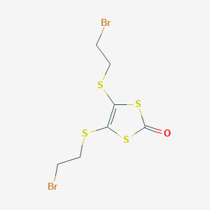 B161590 4,5-Bis(2-bromo-ethylsulfanyl)-[1,3]dithiol-2-one CAS No. 128258-75-3