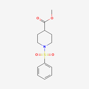 molecular formula C13H17NO4S B1615906 Methyl 1-(phenylsulfonyl)-4-piperidinecarboxylate CAS No. 311794-15-7