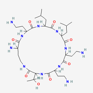 Polymyxin E1,1-de[N2-(6-methyl-1-oxooctyl)-L-2,4-diaminobutanoicacid]-2-de-L-threonine-3-de(L-2,4-diaminobutanoic acid)- (9CI)