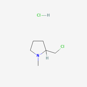 molecular formula C6H13Cl2N B1615926 2-(Chloromethyl)-1-methylpyrrolidinium chloride CAS No. 54288-69-6