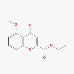 molecular formula C13H12O5 B1615928 ETHYL 5-METHOXY-4-OXO-1,4-DIHYDRONAPHTHALENE-2-CARBOXYLATE CAS No. 5527-76-4