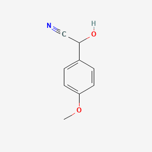 molecular formula C9H9NO2 B1615946 (4-Methoxyphenyl)glycolonitrile CAS No. 33646-40-1