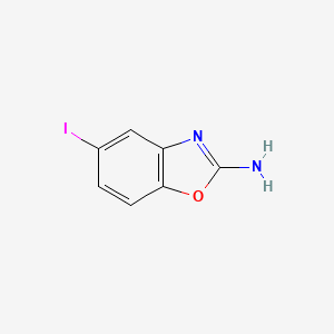 molecular formula C7H5IN2O B1615958 2-Benzoxazolamine, 5-iodo- CAS No. 64037-13-4