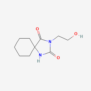molecular formula C10H16N2O3 B1615975 3-(2-羟乙基)-1,3-二氮杂螺[4.5]癸烷-2,4-二酮 CAS No. 882-67-7