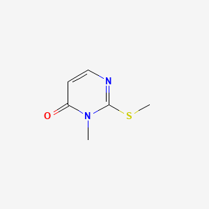 molecular formula C6H8N2OS B1615999 3H-4-嘧啶酮，3-甲基-2-甲硫基- CAS No. 6327-98-6