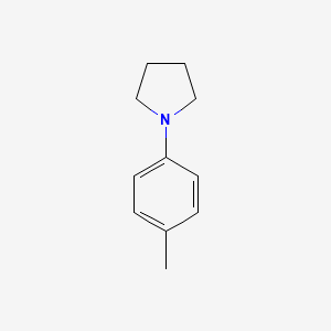 molecular formula C11H15N B1616013 Pyrrolidine, 1-(4-methylphenyl)- CAS No. 54104-82-4