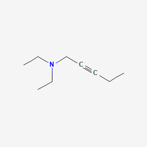 molecular formula C9H17N B1616016 1-Diethylamino-2-pentyne CAS No. 73117-10-9