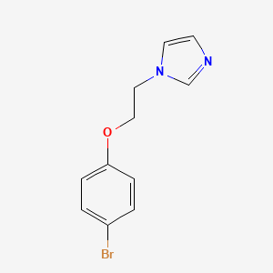 molecular formula C11H11BrN2O B1616019 1-(2-(4-bromophenoxy)ethyl)-1H-imidazole CAS No. 250600-43-2