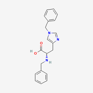 molecular formula C20H21N3O2 B1616021 Bzl-his(bzl)-OH CAS No. 57101-60-7