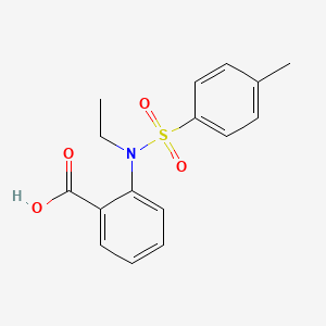 molecular formula C16H17NO4S B1616023 2-[乙基-(4-甲苯磺酰氨基)苯甲酸 CAS No. 70176-69-1