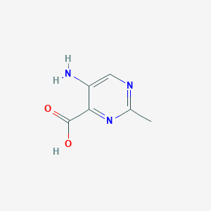 molecular formula C6H7N3O2 B1616024 5-Amino-2-methyl-4-pyrimidinecarboxylic acid CAS No. 501662-73-3