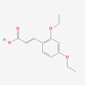 molecular formula C13H16O4 B1616039 (E)-3-(2,4-Diethoxyphenyl)acrylic acid CAS No. 423736-06-5