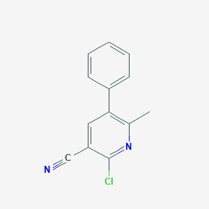 molecular formula C13H9ClN2 B161604 2-氯-6-甲基-5-苯基烟腈 CAS No. 10176-63-3