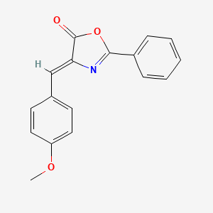 molecular formula C17H13NO3 B1616065 4-(4-甲氧基亚苄叉)-2-苯基-2-噁唑啉-5-酮 CAS No. 5429-22-1
