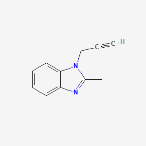 molecular formula C11H10N2 B1616079 2-Methyl-1-(prop-2-yn-1-yl)-1H-benzo[d]imidazole CAS No. 42076-29-9