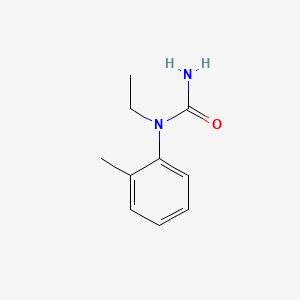 molecular formula C10H14N2O B1616083 1-Ethyl-1-(o-tolyl)urea CAS No. 20722-63-8