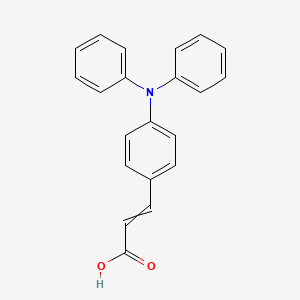 molecular formula C21H17NO2 B1616093 4-(Diphenylamino)cinnamic acid CAS No. 25069-29-8