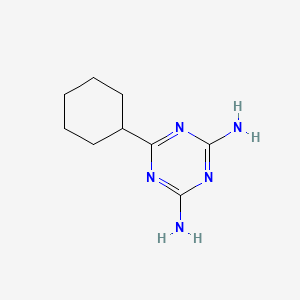 molecular formula C9H15N5 B1616097 6-Cyclohexyl-1,3,5-triazine-2,4-diamine CAS No. 20729-20-8