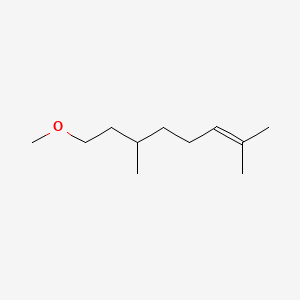 molecular formula C11H22O B1616100 2-Octene, 8-methoxy-2,6-dimethyl- CAS No. 55915-70-3