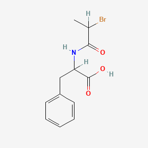 molecular formula C12H14BrNO3 B1616130 N-(2-Bromopropionyl)-3-phenyl-DL-alanine CAS No. 94107-39-8