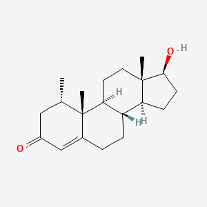 molecular formula C20H30O2 B1616146 17beta-Hydroxy-1alpha-methylandrost-4-ene-3-one CAS No. 604-26-2