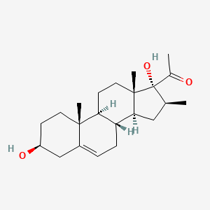 molecular formula C22H34O3 B1616147 3-beta,17-alpha-Dihydroxy-16-beta-methylpregn-5-en-20-one CAS No. 13900-61-3