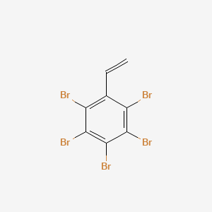 molecular formula C8H3Br5 B1616152 2,3,4,5,6-Pentabromostyrene CAS No. 53097-59-9