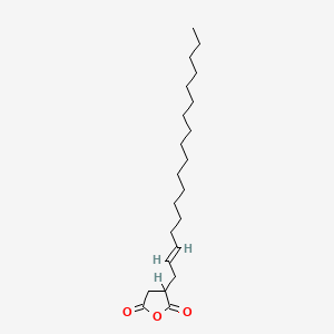 molecular formula C22H38O3 B1616158 2-Octadecenylsuccinic anhydride CAS No. 67066-88-0
