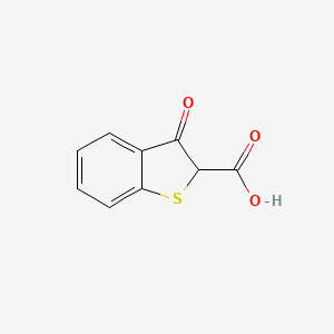 molecular formula C9H6O3S B1616159 Benzo[b]thiophene-2-carboxylic acid, 2,3-dihydro-3-oxo- CAS No. 6421-82-5