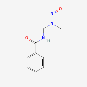 molecular formula C9H11N3O2 B1616168 N-(N'-Methyl-N'-nitroso(aminomethyl))benzamide CAS No. 59665-02-0