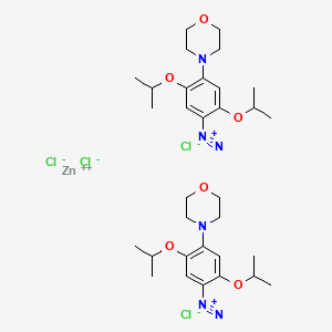 Benzenediazonium, 2,5-bis(1-methylethoxy)-4-(4-morpholinyl)-, (T-4)-tetrachlorozincate(2-) (2:1)