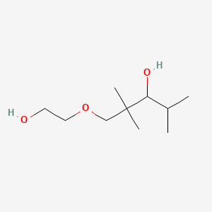 molecular formula C10H22O3 B1616179 3-Pentanol, 1-(2-hydroxyethoxy)-2,2,4-trimethyl- CAS No. 68959-25-1
